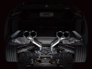 BMW M2 Performance Exhaust - AWE Tuning - Track Edition Cat-Back - Chrome Silver - `23-`24